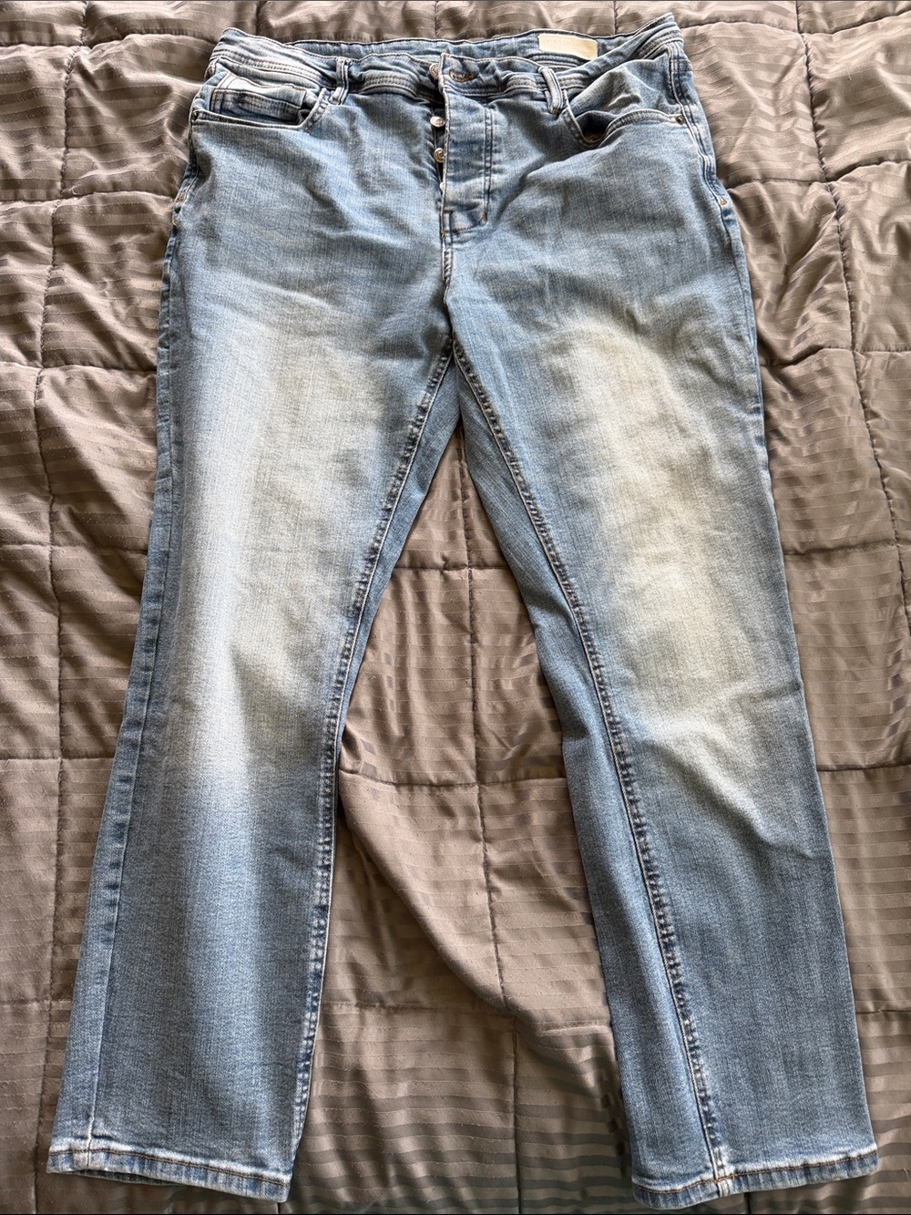 Light Blue Women's Jeans - Casual Stretch Denim 38x30